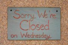 Church Closed This Wednesday