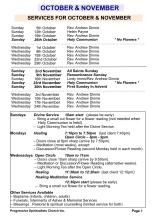 Church Service Roster