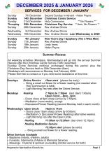 December/January Roster